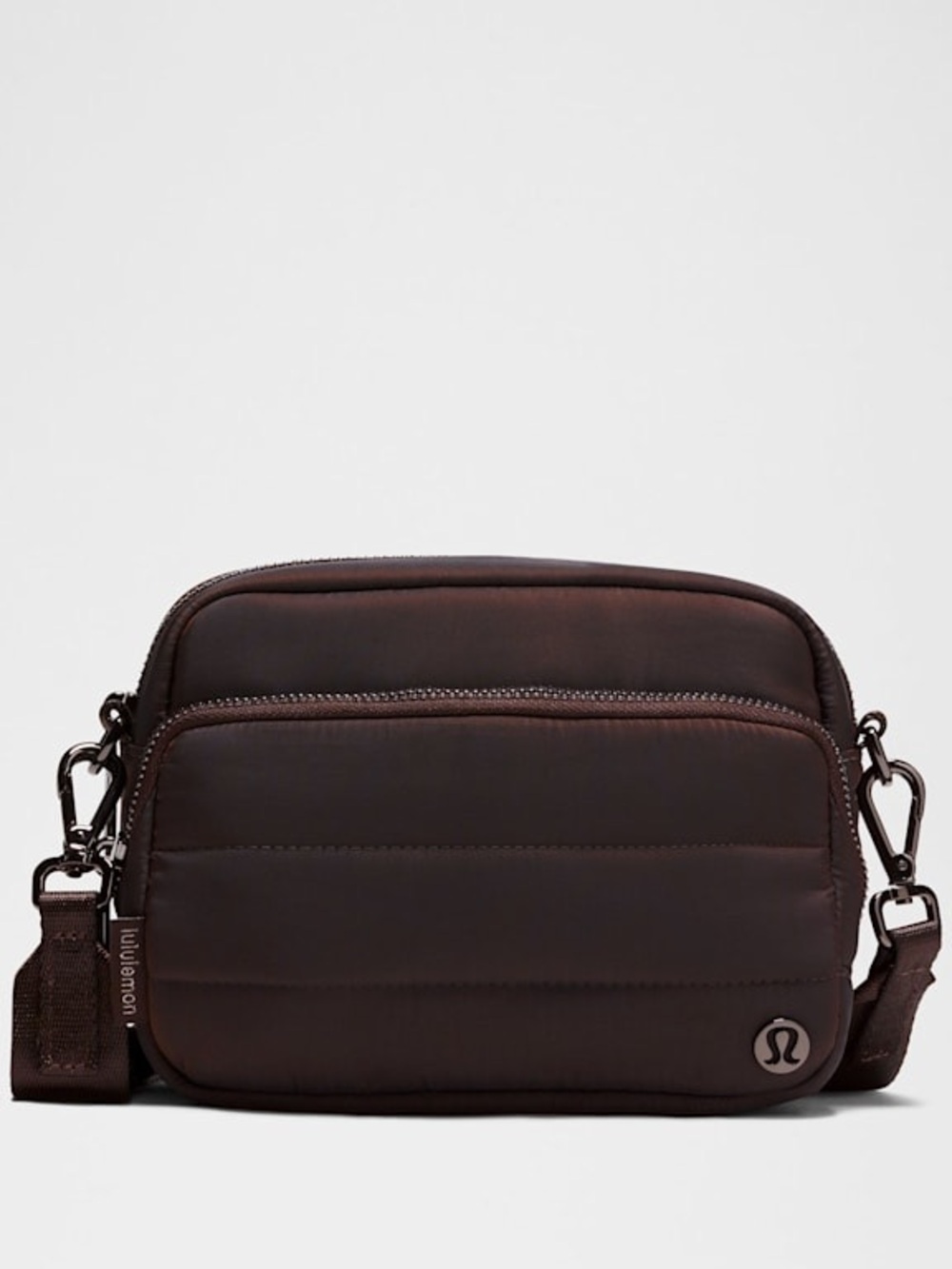 Lululemon Everywhere Crossbody Wunderpuff Bag Espresso Brown Iridescent